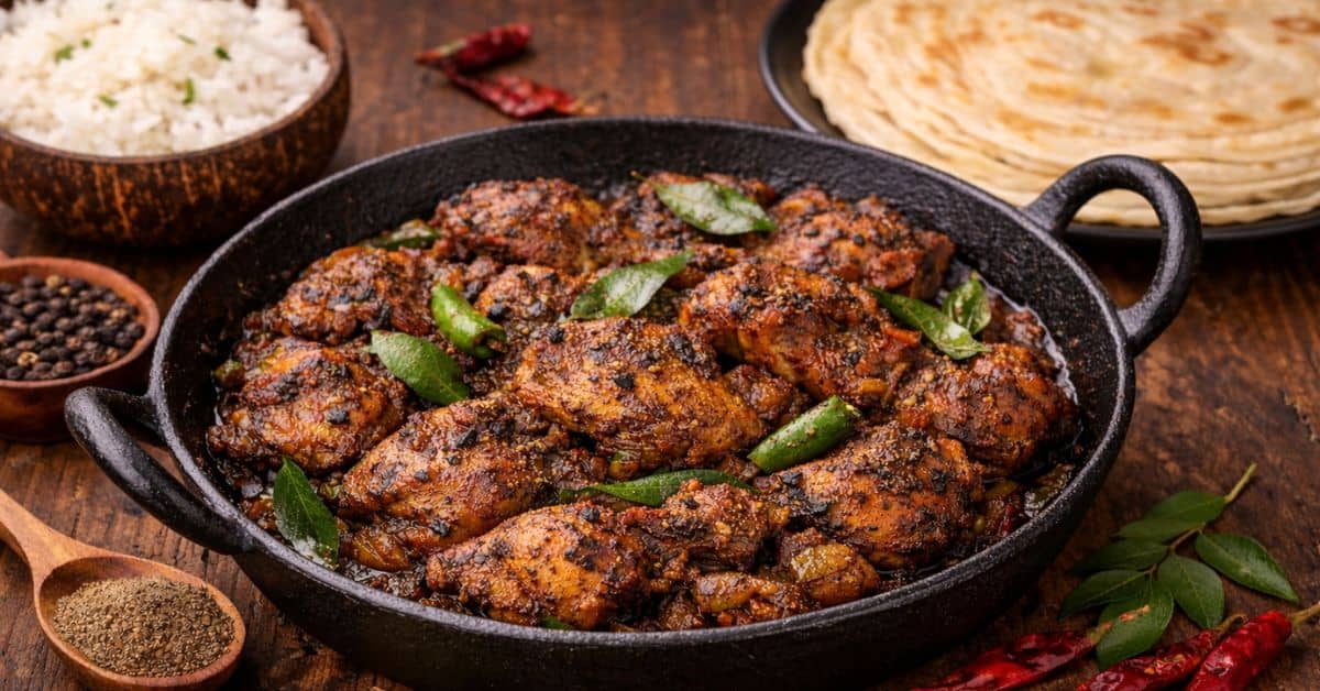 Kerala Style Pepper Chicken Recipe