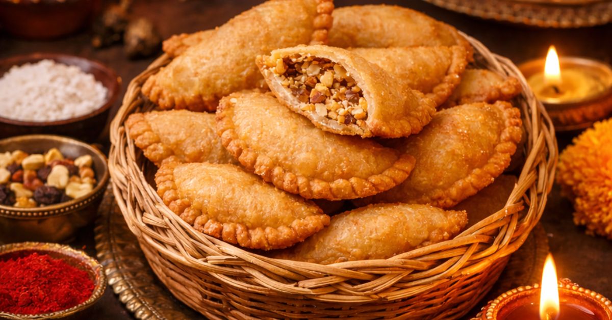 Deepavali Special Karji Recipe – Crispy Coconut Karanji for Diwali 2026