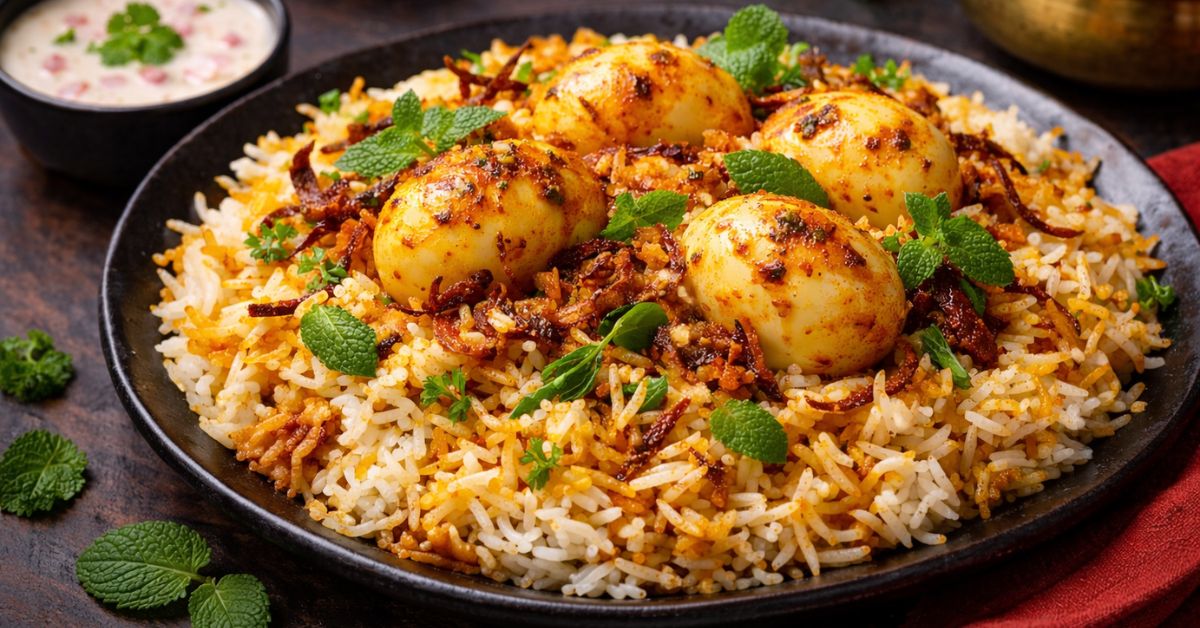 Best Egg Biryani Recipe – Easy & Spicy Restaurant Style Anda Biryani at Home